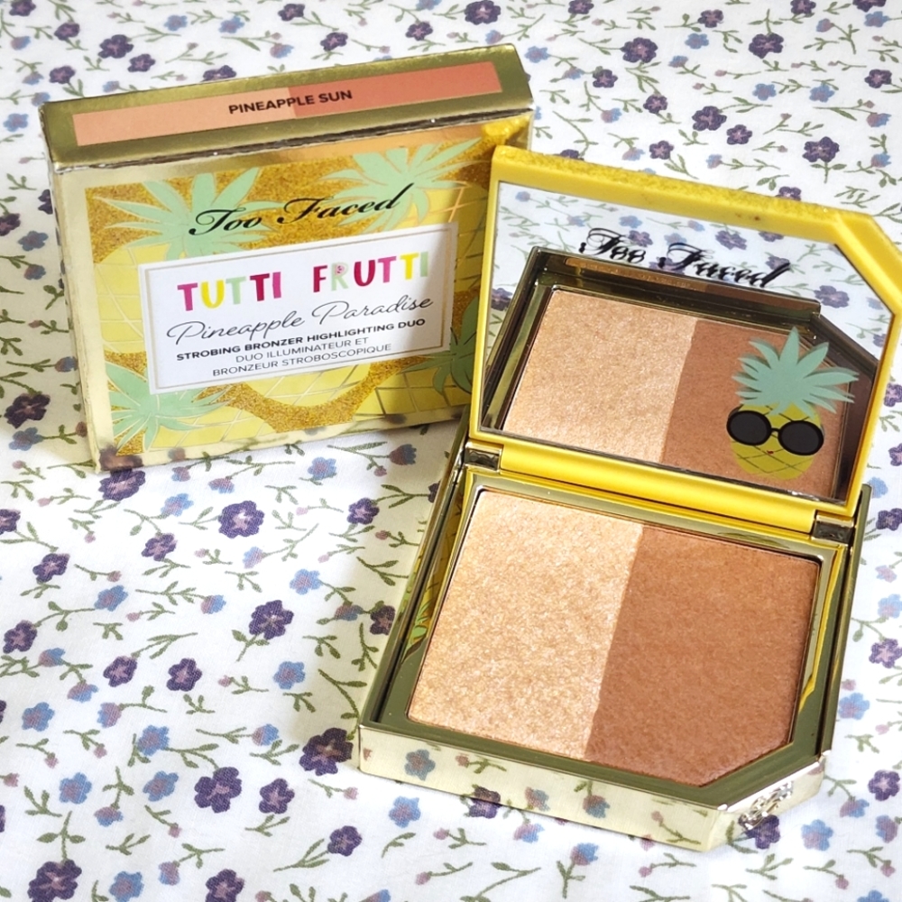 New Too Faced Tutti Frutti Pineapple Paradise Bronzer Highlighter Duo